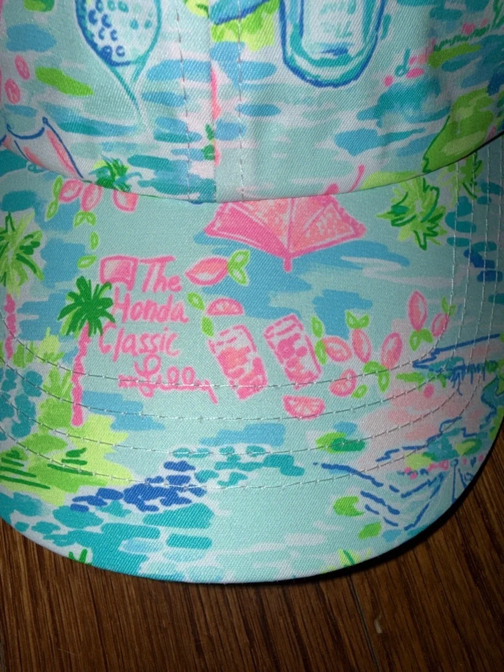 Lilly Pulitzer Women's Run Around Hat HONDA CLASIC TOILE NWT RARE!